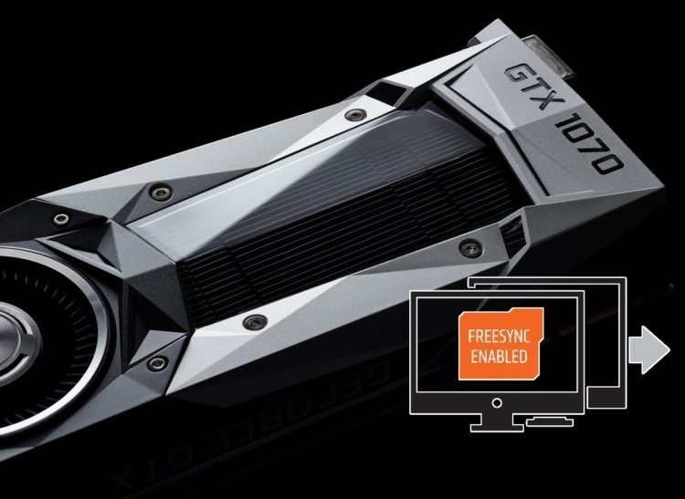 Технологию AMD FreeSync можно использовать с видеокартами NVIDIA GeForce